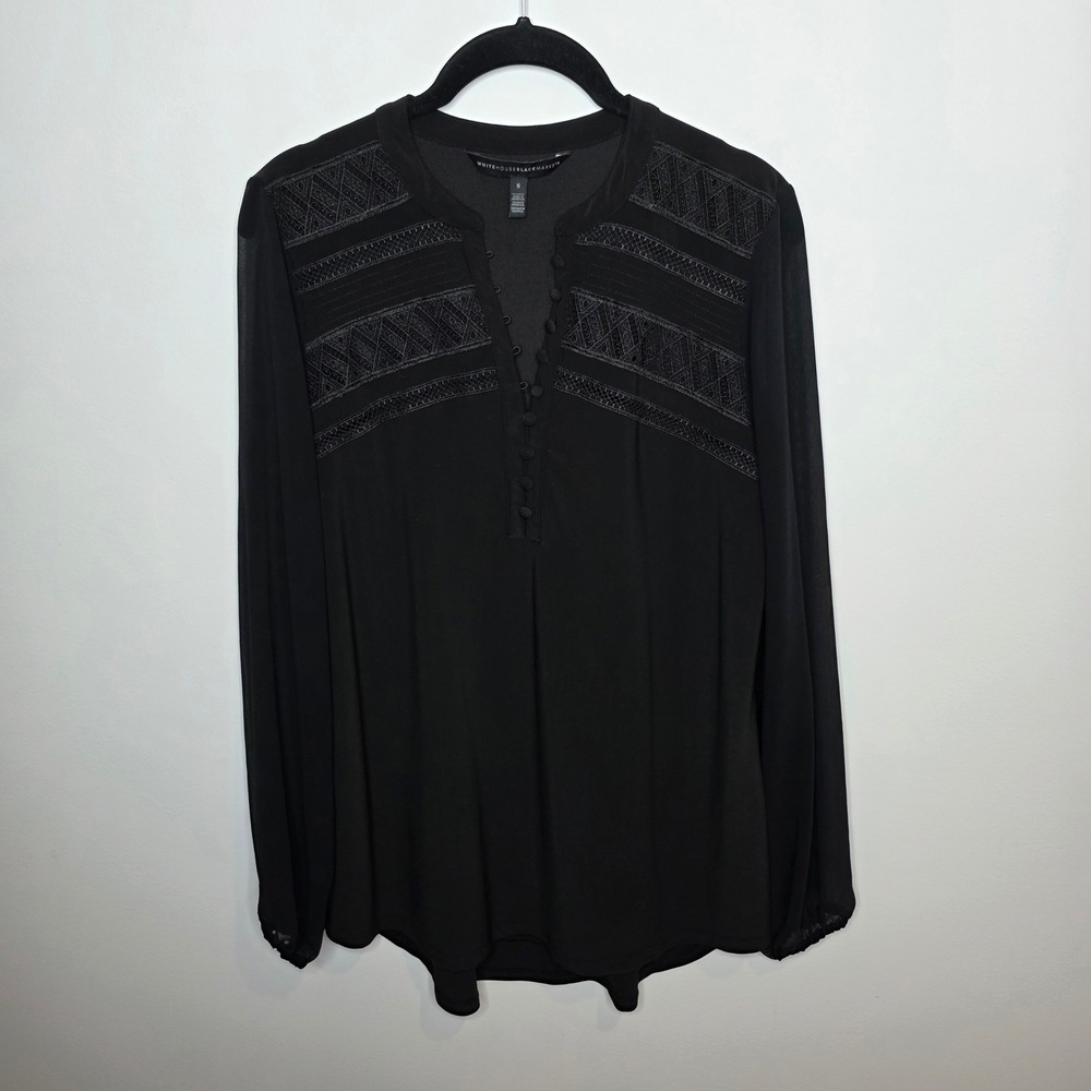 White House Black Market Blouse Womens Small